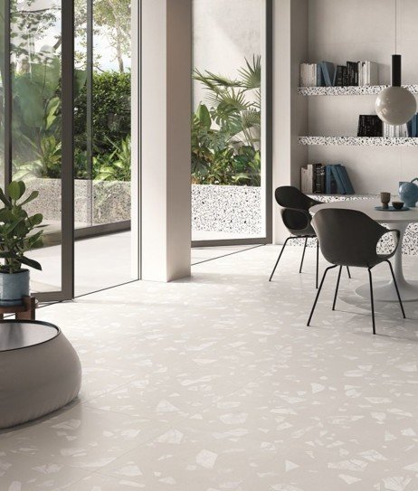 Terrazzo blanc