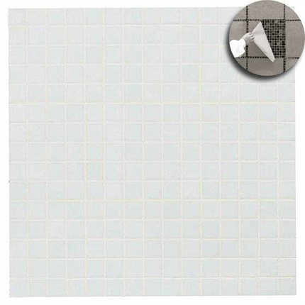 Mosaïque unie Gris clair