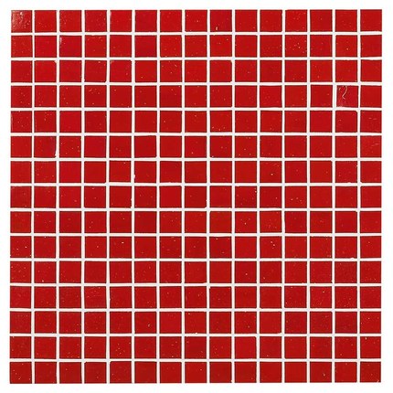 Mosaïque unie rouge poli