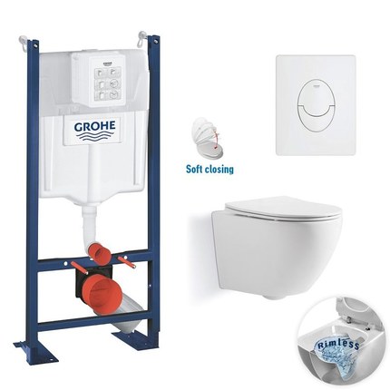 Pack WC suspendu GROHE Shine Rimless