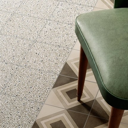 Carrelage Cementine Retro Bianco Mat