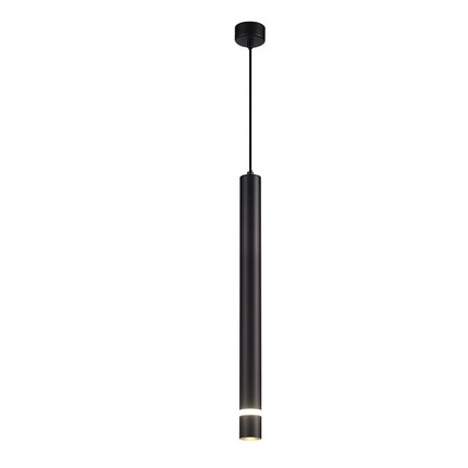 Suspension LED noir Cylindro 50 cm