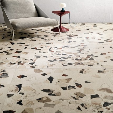 Carrelage I Cocci Calce Spaccato terrazzo