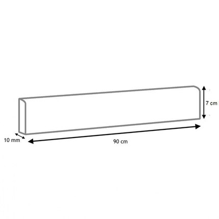 Plinthes carrelage Metropolis mat