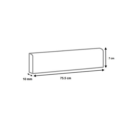 Plinthes carrelage grès cérame Béton Pearl