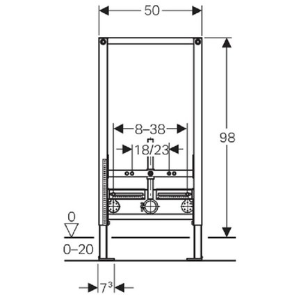 Bâti support Geberit Bidet