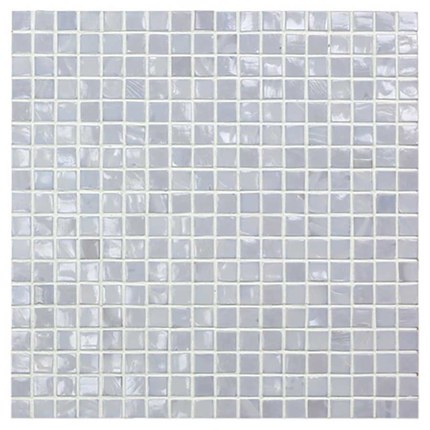 Mosaïque unie Gris métallisé