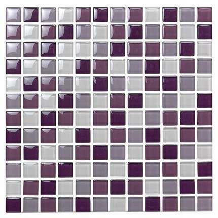 Mosaïque mix Violet / Blanc