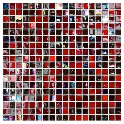 Mosaïque mix rouge et noir