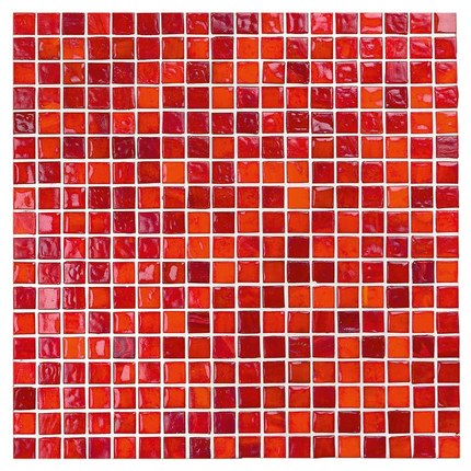 Mosaïque Rouge orangé