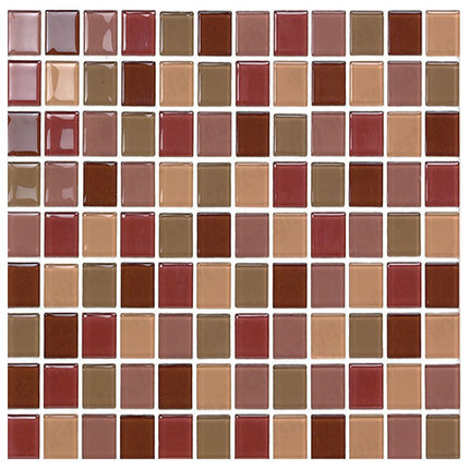 Mosaïque mix Rouge / Marron