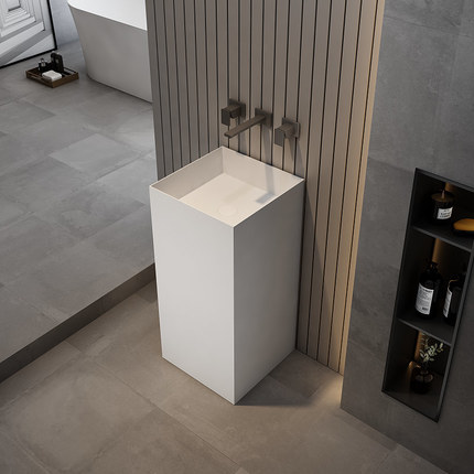 Lavabo colonne totem Block Solid surface 