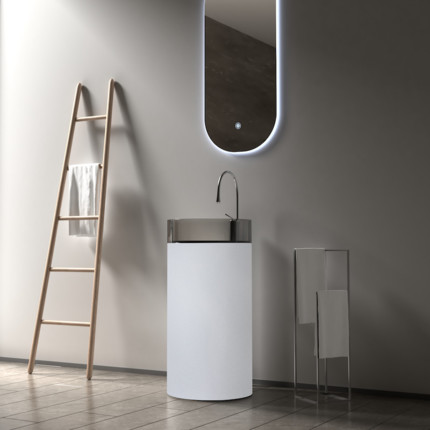 Lavabo colonne totem Smoke