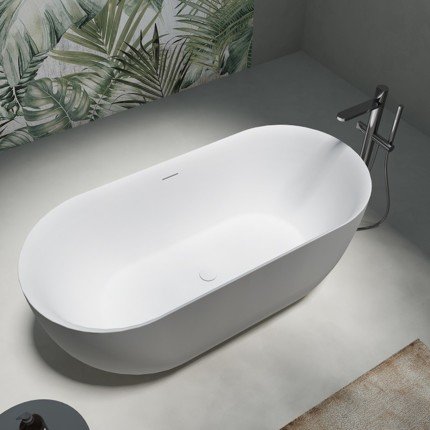 Baignoire Oeuf blanc Mat 160 cm 