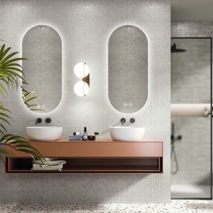 Miroir 45 x 100 cm led Ovalis