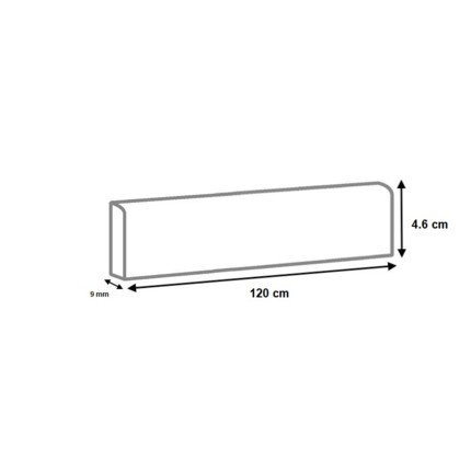 Plinthes carrelage Portland Stone mat