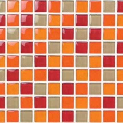 Mosaïque Orange / Rouge / Marron