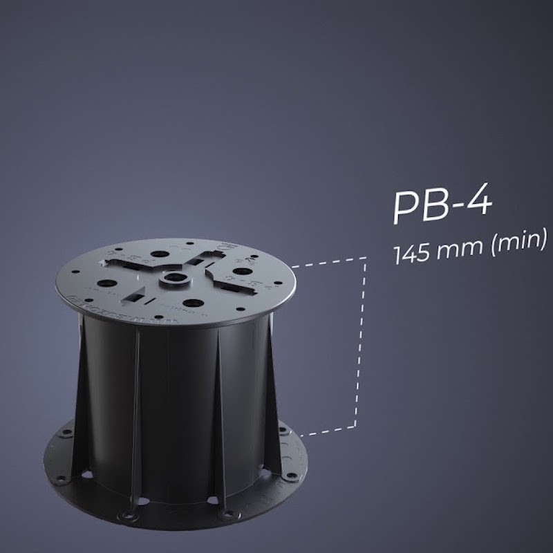 Plot carrelage réglable 145 mm à 245 mm