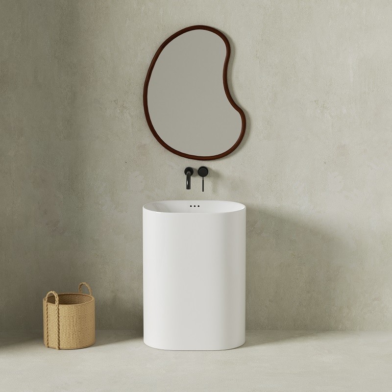 Lavabo totem Curva 62 cm 