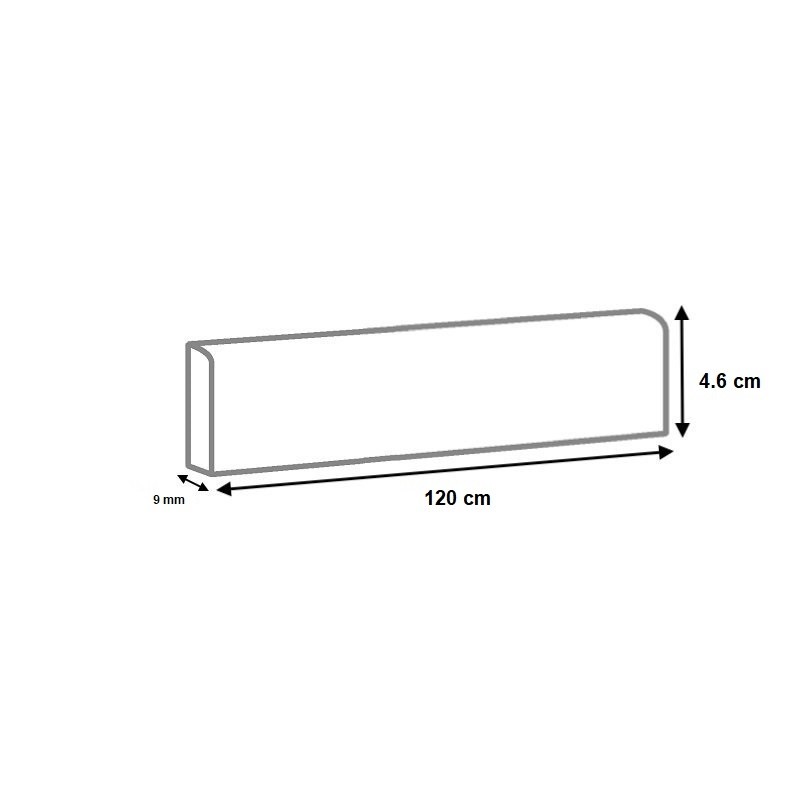 Plinthes carrelage Portland Stone mat