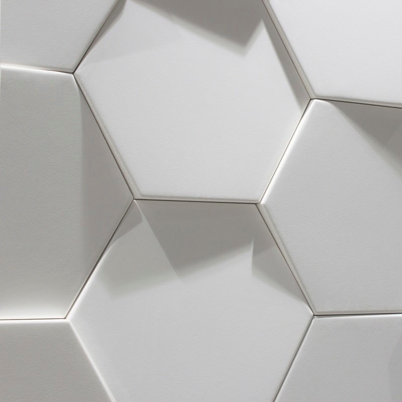 Carrelage Hexa noir et blanc 3D