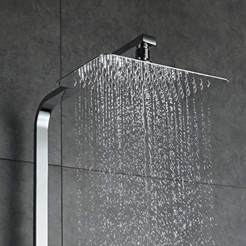 Pommeau de douche plafond carré Slim 50 cm Quadra