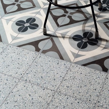 Carrelage Cementine Retro Azzuro Mat