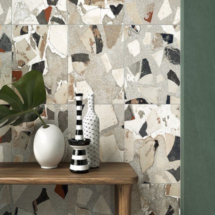 Carrelage I Cocci Cenere Spaccato terrazzo