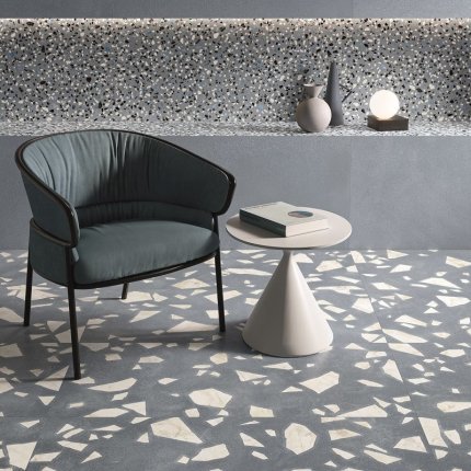 Carrelage Medley blue aspect terrazzo