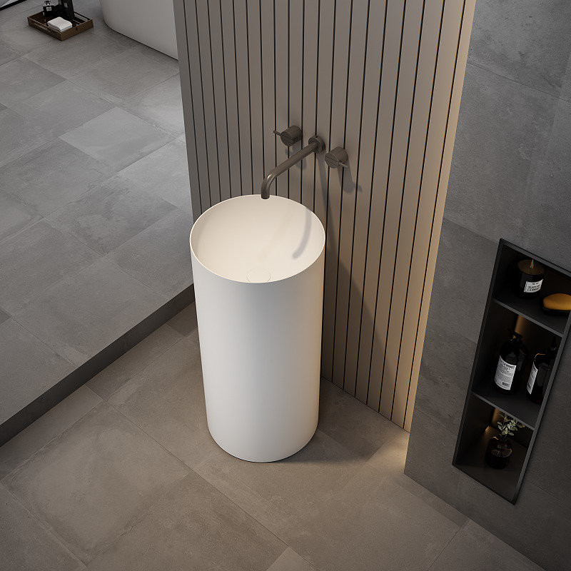 Lavabo colonne totem Rotondo Solid surface