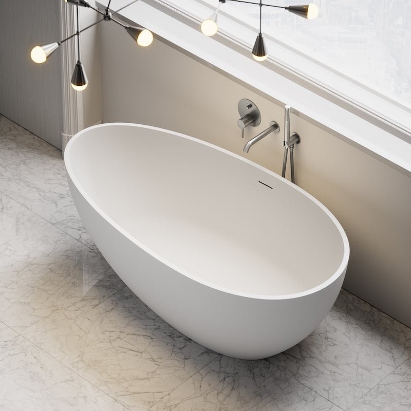 Baignoire Solid surface îlot ELLIPSE 160 cm