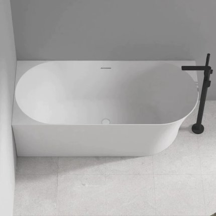 Baignoire semi îlot angle à gauche Angolo 170 cm