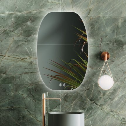 Miroir Led Curve 58 cm 