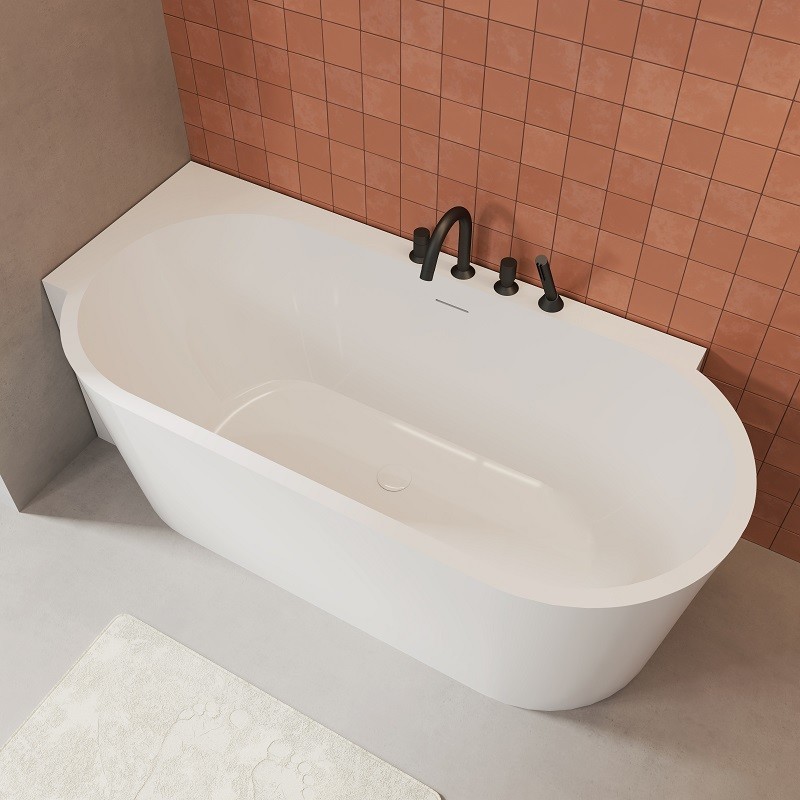 Baignoire îlot d'angle Line droite ou gauche 170 cm 