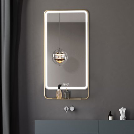 Miroir LED avec étagère Shelfie 55 cm 