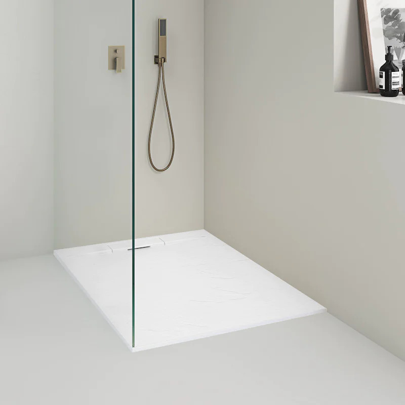 Receveur de douche Epure Blanc mat de 100 x 80 cm 