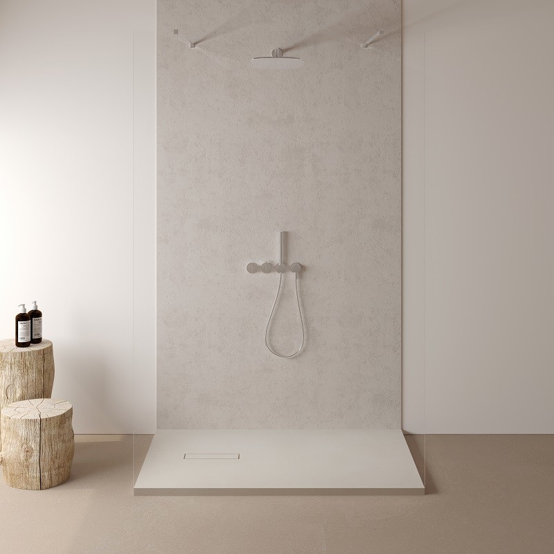 Receveur de douche Pietra beige Argillae mat