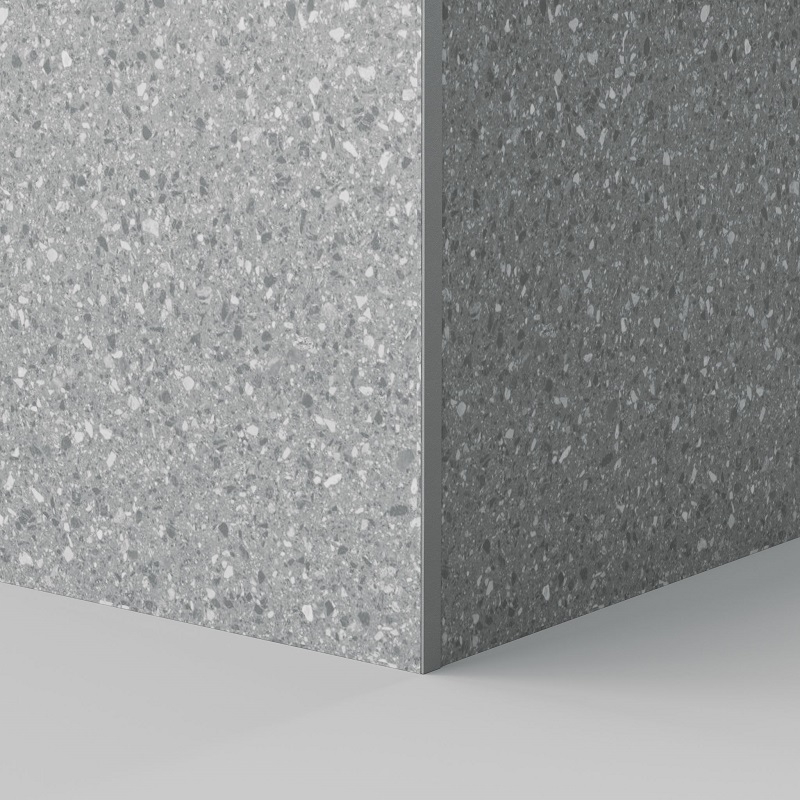 Profilé de carrelage en aluminium gris 12,5 mm