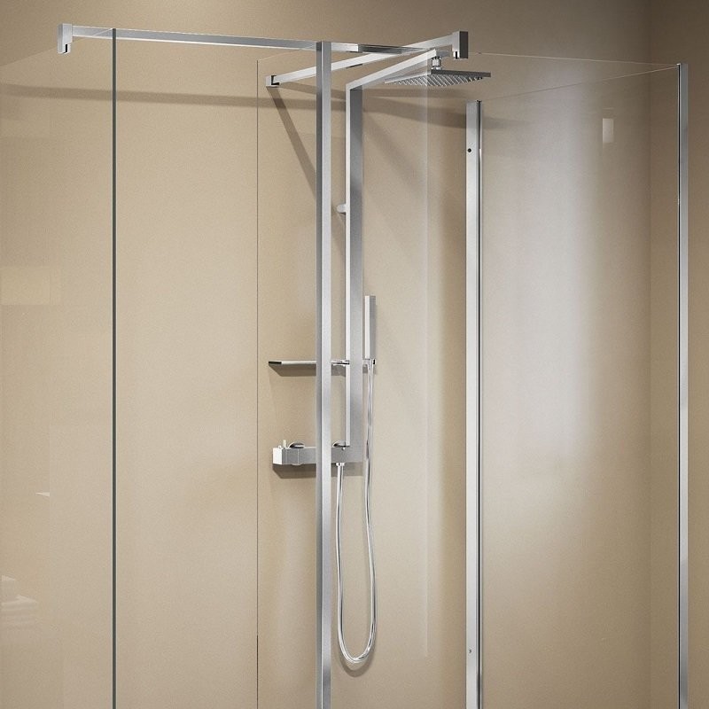 Ensemble parois de douche fixes triple combi