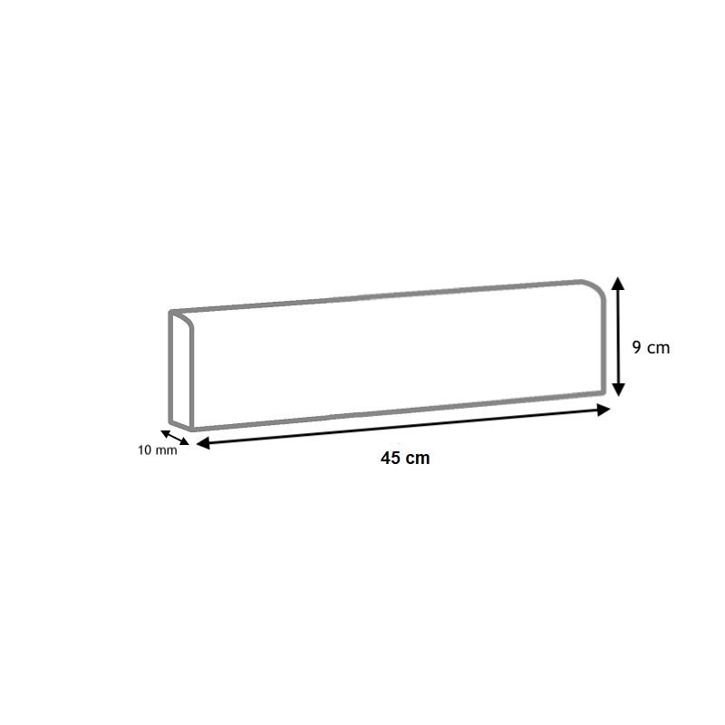 Dessin technique plinthes Spazio Grigio 45