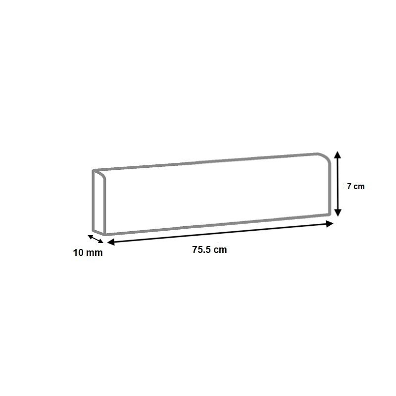 Dessin technique plinthe 75.5 cm