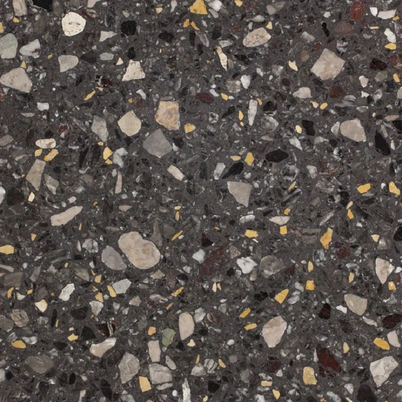 terrazzo multicolor nero