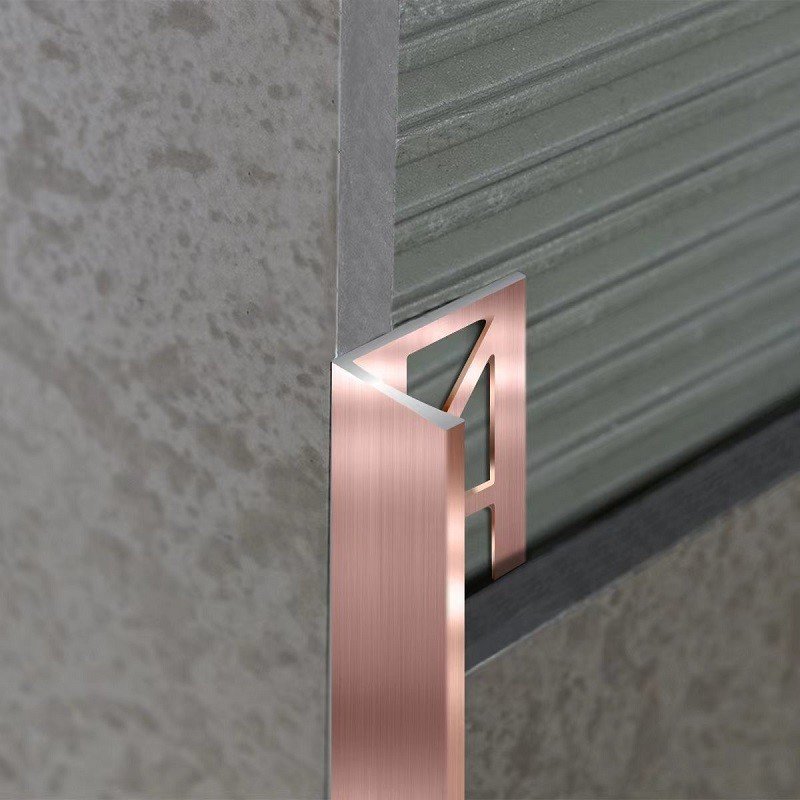 Baguette finition carrelage rose gold brossé